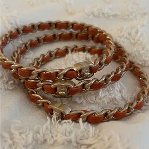 Chanel woven bangles